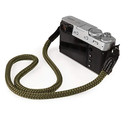 Obrázek MegaGear Bavlněný pásek komfortní polstrování, bezpečnost pro všechny fotoaparáty velký 100 cm/39 inc (zelená)