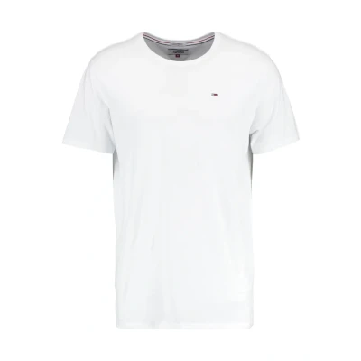 Obrázek Tommy Jeans Original TEE Jednoduché tričko, Muži, Velikost: Large, Classic white
