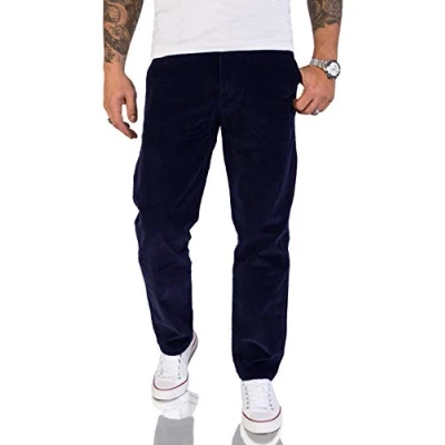 Obrázek Rock Creek Pánské Cord kalhoty Regular Fit Chino RC 2156, Námořnická modrá