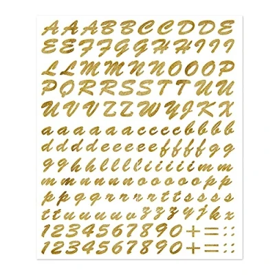Obrázek 4R Quattroerre.it 1250 Selbstklebende Buchstaben Kit, Gold