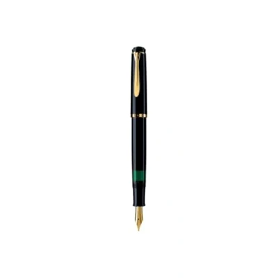 Obrázek Pelikan Füllhalter Classic 200, Schwarz, Feder F (fein), hochwertiger Kolbenfüller im Geschenk Etui, 993915