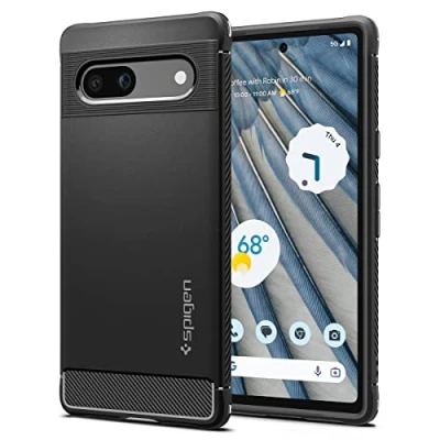 Obrázek Spigen Rugged Armor TPU Back Cover Černý Google Pixel 7A