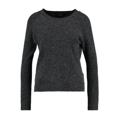 Obrázek VERO MODA Dámská blůza VMDOFFY LS O Neck GA NOOS 10201022, černá (Black/Melange)