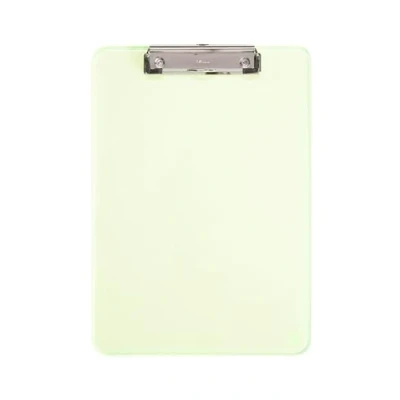 Obrázek MAUL Clipboard A4 MAULneon plastové psací prkénko ve formátu DIN klipboard k zavěšení moderní svorka pro uložení papíru do kanceláře, kuchyně a dílny žlutá