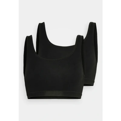 Obrázek Schiesser 2PACK Bustier OHNE CUPS Organic Cotton 95/5 Korzet, Ženy, Velikost: 38, Schwarz
