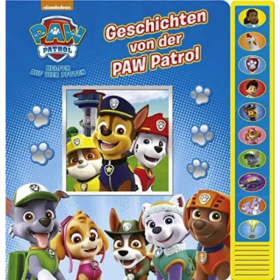 Obrázek PI Kids Geschichten von der PAW Patrol Vorlese Pappbilderbuch mit 10 lustigen Geräuschen für Kinder ab 3 Jahren
