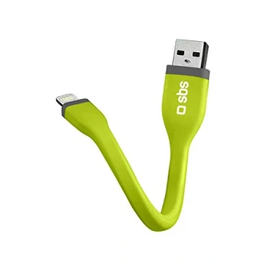 Obrázek SBS Lightning kabel 12 cm Mini nabíjecí s USB a konektorem MFI ideální Pro Apple iPhone 11, 11 Pro, Max, X, XS, XS XR, 8, 8 Plus, 7, 7 6, 6s, iPad