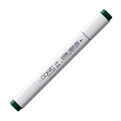 Obrázek COPIC Classic Marker typ G 28, Ocean Green, profesionální zvýrazňovač layoutu, se širokou a jemnou špičkou