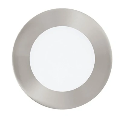 Obrázek EGLO connect LED vestavné svítidlo Fueva C, vestavěná lampa Smart Home, kovová litina, plast, stříbro, Ø 12 cm, stmívatelné, nastavitelné bílé tóny a barvy