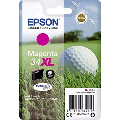 Obrázek Epson Originální 34 inkoustový golfový míč (WF 3720DWF, WF 3725DWF), magenta, XL