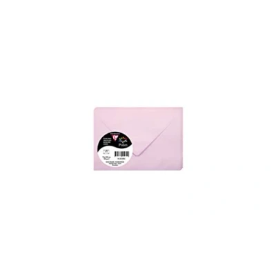 Obrázek Clairefontaine 5530C Packung mit 20 Umschlägen Pollen 7,5x10 cm, 120g, gefüttert, ideal für Einladungen und Korrespondenz, Premium glattes Papier, Zartrosa, 1 Pack