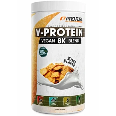 Obrázek Veganské bílkoviny skořicové vločky V Protein 8K Blend neuvěřitelně chutné a krémové s proteiny ze slunečnice, rýže, hrášku, konopí, dýně atd. rostlinný proteinový prášek se 79 % bílkovinami