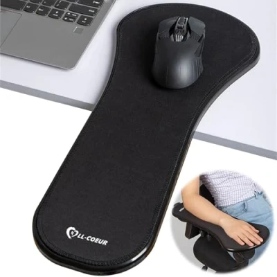 Obrázek LL COEUR Ergonomická počítačová opěrka zápěstí, držák paže myši, nastavitelný, loketní opěrka, nastavitelná paže, psací stůl a židle