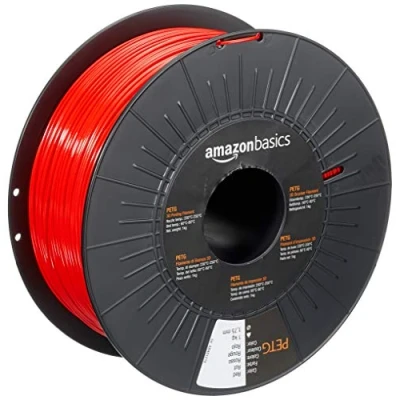 Obrázek Amazon Basics 3D tiskáren z PETG plastu, 1,75 mm, červená, cívka 1 kg