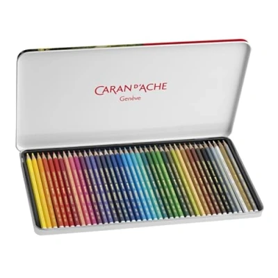 Obrázek Caran d&#039;Ache 999340 PRISMALO akvarelové pastelky v kovové krabičce, 1 kus (40 ks balení)