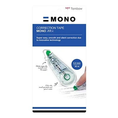 Obrázek Tombow CT CA4 1P korekční váleček Mono air 4, boční odvíjení, 4,2 mm x 10 m, transparentní, vázaný