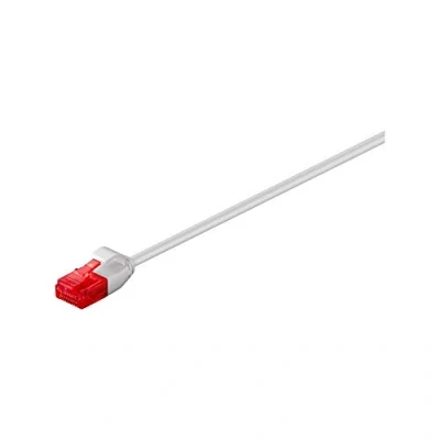 Obrázek Goobay 93734 Cat 6 propojovací kabel, kabel Lan, 250 Mhz, U/UTP pozlacený RJ45 konektor, ethernetový plochý, POE
