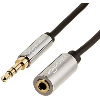 Obrázek AmazonBasics mužský / ženský stereofonní audio prodlužovací kabel, 3,5 mm, 3,66 m