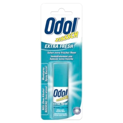 Obrázek Odol Ústní sprej extra Fresh, 15 ml, okamžitě svěží dech, bez alkoholu