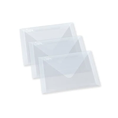 Obrázek Sizzix, 654452, příslušenství AA8 plastové obálky, balení 3 ks, vícebarevné
