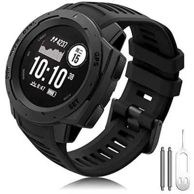 Obrázek TOPsic Kompatibilní s náramkem Garmin Instinct, Instinct náhradní řemínek k hodinkám lehký střih náramky pro Unisex