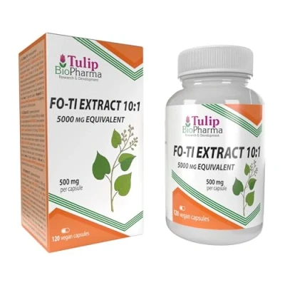 Obrázek Fo ti (He Shou Wu) 10:1 Extract 5000 mg ekvivalent 120 kapslí, laboratorně testováno, vysoká dávka