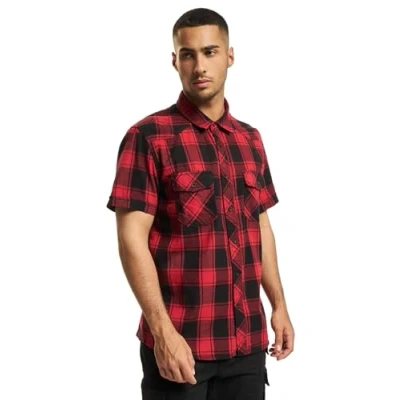 Obrázek Brandit Checkshirthalfsleeve Košile, Muži, Velikost: XXL, Redblackwhite