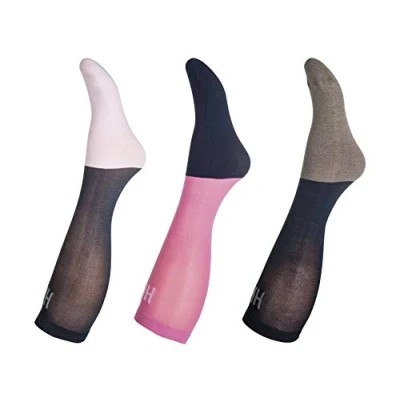 Obrázek HKM Ponožky pro dospělé mikrobavlna Colour sada 3917 růžová/námořnická/šedá38/40 kalhoty, růžové, 38/40