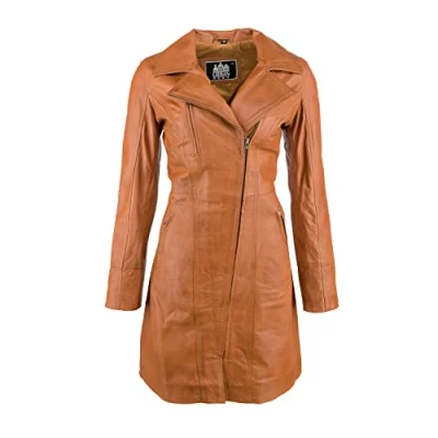 Obrázek URBAN 5884 Dámský elegantní kabát 107, tan, velký: 3XL