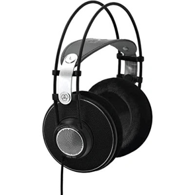 Obrázek AKG K612PRO otevřená studiová sluchátka přes uši prémiové referenční třídy, sofistikovaná technologie, kožený třmen, široké spektrum zvuku, pohodlný design černá