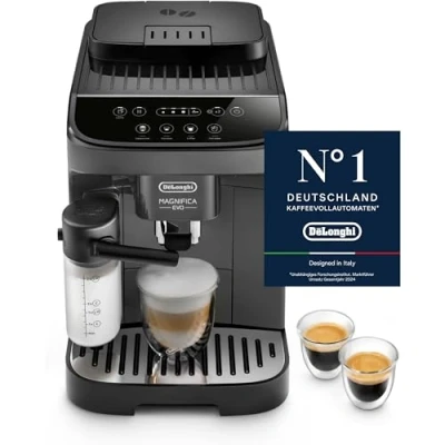 Obrázek De&#039;Longhi kávovar Magnifica Evo ECAM292.52.GB, plně automatický s mléčným systémem, 4 tlačítka pro přímé volby cappuccino, espresso a další nápoje, intuitivní ovládací panel, funkce 2