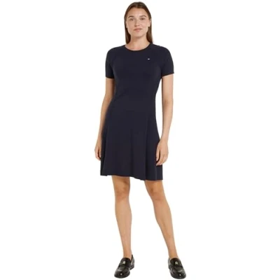Obrázek Tommy Hilfiger Stitch Dress Pletené šaty, Ženy, Velikost: XXL, Desert sky