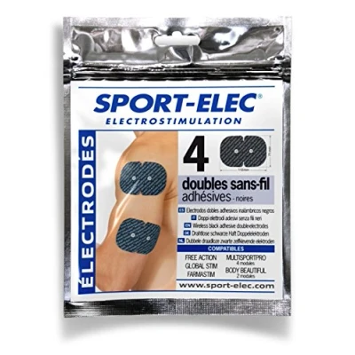 Obrázek Sportovní Elec 4 kusy elektrody Doubles zaoblené pro přístroje, modrá