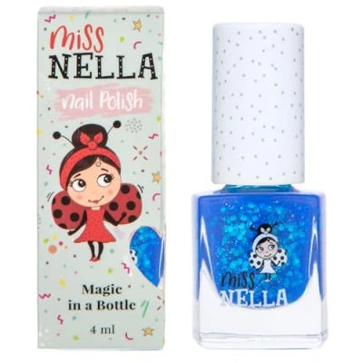 Obrázek Miss Nella Speciální modrý lak na nehty Cool Kids pro děti, receptura Peel Off, bázi vody a bez zápachu