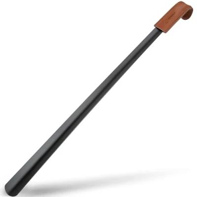 Obrázek ZOMAKE Koule na boty kov extra dlouhá 72 cm velký nazouvák bot stabilní z kovu, dřevěná kamna ušlechtilá ocel velmi s ergonomickým tvarem pro seniory Männer ženy a děti