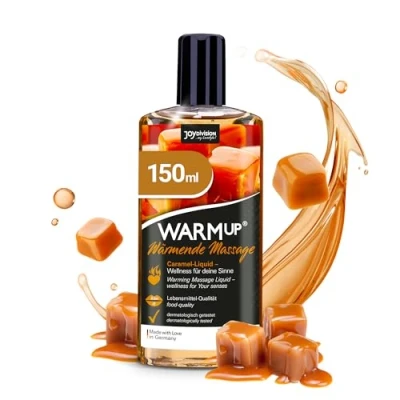 Obrázek JOYDIVISION WARMup masážní olej Caramel 150 ml I s tepelným efektem karamelovou vůní a příchutí oleje hřející