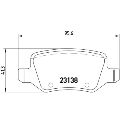 Obrázek Sada brzdových destiček, kotoučová brzda BREMBO P 50 058
