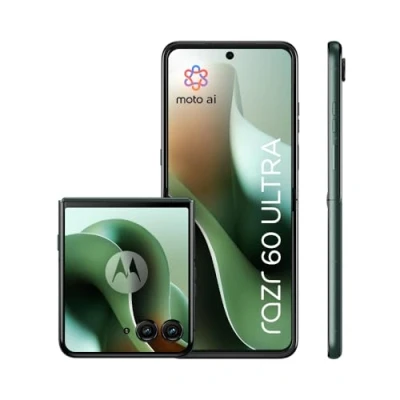 Obrázek Motorola razr 60 Ultra Flip Phone (6,96&quot; displej OLED / robustní 4,0&quot; vnější díky keramickému sklu Gorilla Glass Ceramic, odolný, odolný proti vodě, 50MP fotoaparát s Moto AI, 16/512 GB
