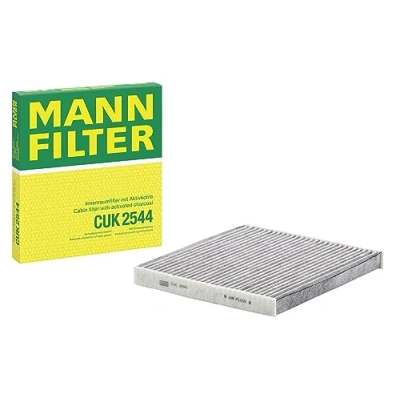 Obrázek MANN FILTER Interiérový filtr CUK 2544 pylový s aktivním uhlím pro osobní automobily