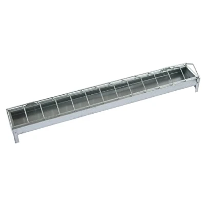 Obrázek Kerbl 71303 krmítko pozinkované, 100 cm dlouhé, 10 široké, pro slepice