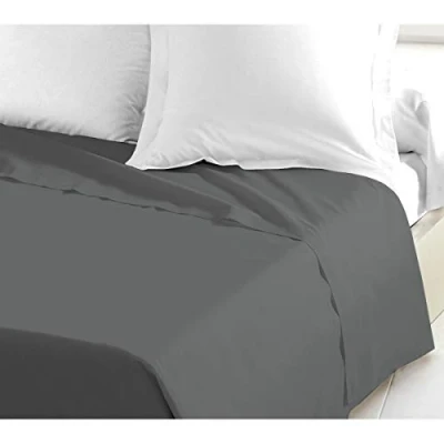 Obrázek Home Linge Passion Bettlaken, Fadenzahl 57, Baumwolle, dunkelgrau, 240x300 cm