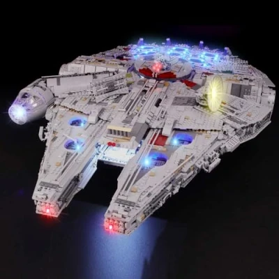 Obrázek BRIKSMAX Sada LED osvětlení pro Lego Star Wars Millennium Falcon, kompatibilní s 75192, model stavebnicových kostek bez sady
