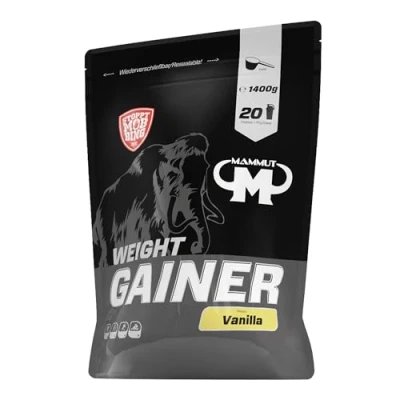 Obrázek Mammut Nutrition Weight Gainer Crash 5000 vanilka, sacharidy, hromadění hmoty s kreatinem, 1400 g sáček se zipem