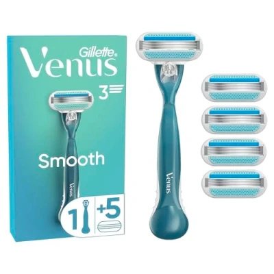 Obrázek Gillette Venus Smooth Damenrasierer mit wiederverwendbarem Handstück 5 Ersatzklingen