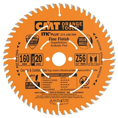 Obrázek CMT ORANGE TOOLS 273.160.56H ITK PLUS KREISSÄGEBLATT HM 160X1,8X20(+16) Z=56 ATB+S