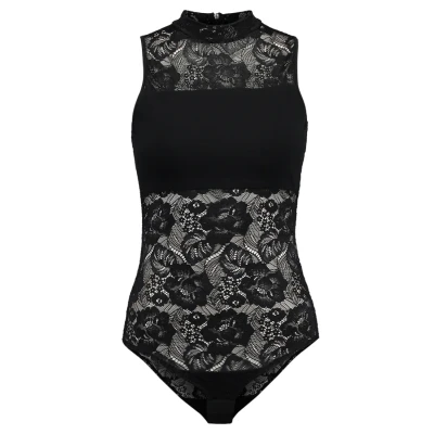 Obrázek Urban Classics Ladies LACE BODY Blůza, Ženy, Velikost: XS, Black