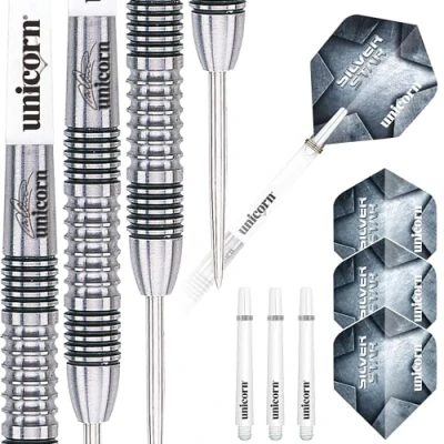Obrázek Unicorn Silver Star Michael Smith Steel Dart, 80% Tungsten, 26g