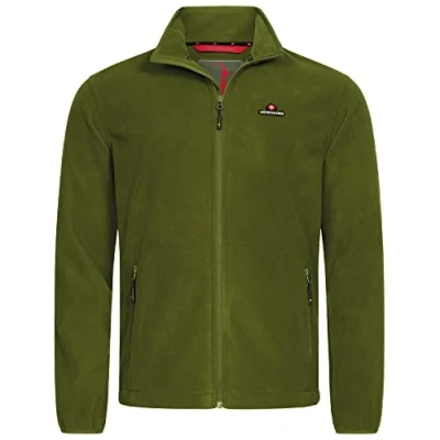 Obrázek Höhenhorn Pánská fleecová bunda Badus Mikrofleece Full Zip Troyer Outdoor Wander Trekking, Zelená