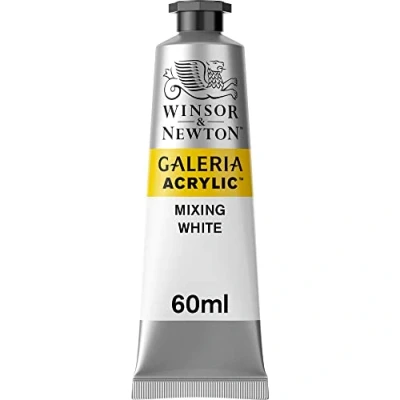 Obrázek Winsor &amp; Newton 2120415 Galeria akrylová barva, vysoká pigmentace, stálá na světle, konzistence, 60 ml (1 balení) tuba smíšená bílá