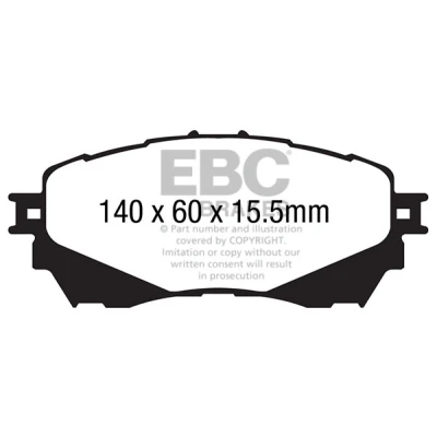 Obrázek EBC Brake DP42170R Bremsbeläge für Stradale und Trackday Yellowstuff 4000 Series